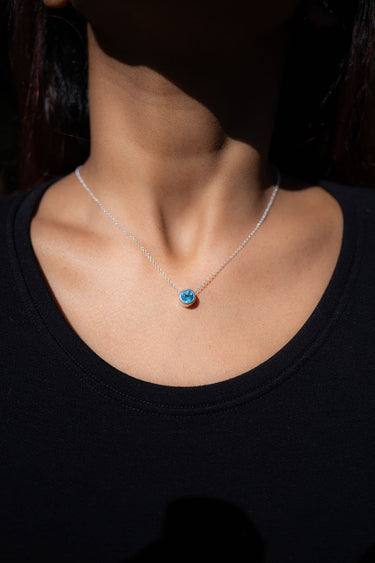 Blue Topaz Necklace